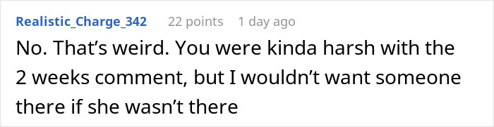 Comment on Reddit discussing feelings about a roommate boyfriend vacation drama and relationship boundaries.