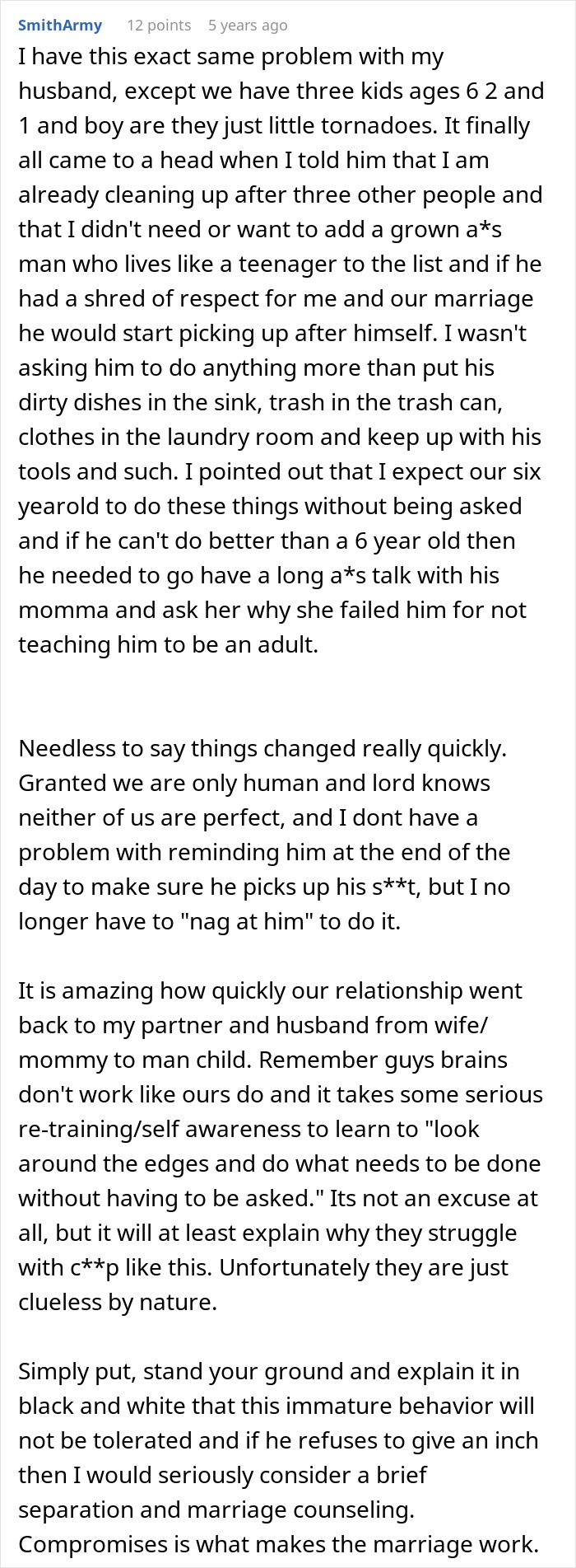 Alt text: Woman shares experience on husband insisting she doesn’t do anything at home and stopping cleaning his mess. Alt text: Woman shares experience on husband insisting she doesn’t do anything at home and stopping cleaning his mess.