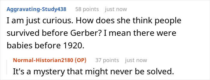 Childless Sis Keeps Lecturing Man About Baby Food, Livid When He &ldquo;Mansplains&rdquo; Breastfeeding To Her