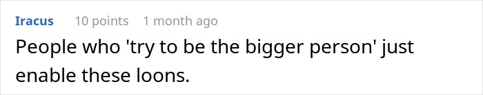 Screenshot of an online comment discussing difficult neighbors secretly using a family&rsquo;s backyard without permission.