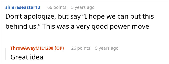 Screenshot of a Reddit conversation about a woman hiding her finances from her MIL and the tension around her being a yoga teacher.
