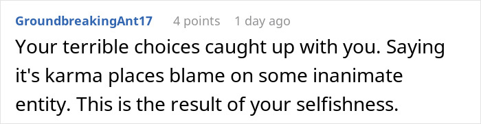 Woman admits defeat by karma after affair partner leaves her following cheating on husband. Woman admits defeat by karma after affair partner leaves her following cheating on husband.