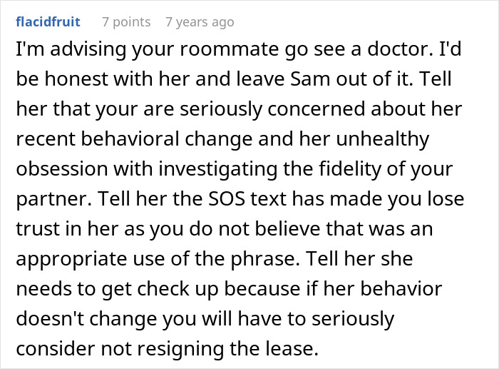 Woman fabricates cheating evidence to convince friend to dump boyfriend, but the plan backfires and causes distrust.