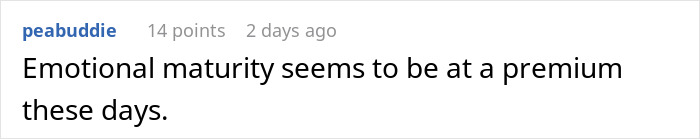 Screenshot of a Reddit comment discussing emotional maturity amidst fianc&eacute;e&rsquo;s obsession with her bully causing relationship issues.