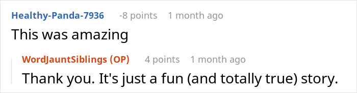 Screenshot of an online comment thread about a man&rsquo;s snarky letter leading to a restaurant pitch and patent.