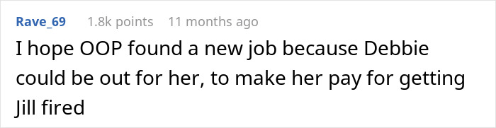 Screenshot of an online comment discussing a job-related conflict following a cancer surgery story shared by a 28-year-old.