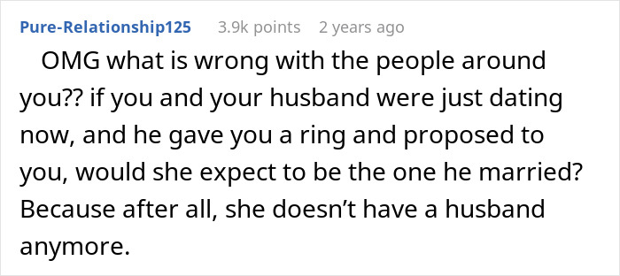 Text post discussing a woman demanding her friend kick out her husband from a romantic getaway so she could come instead.