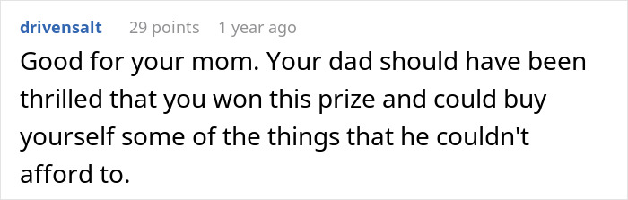 Teen receives stepsister&rsquo;s support after stepmom calls her selfish and cruel for spending money on herself.