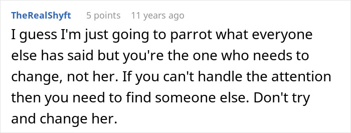 Alt text:  
Commenter discusses handling ex-girlfriend&rsquo;s princess syndrome and realizing personal growth after breakup.