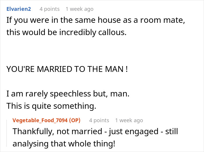 Reddit comments discussing a partner, sleep, and calling an ambulance in a relationship context.