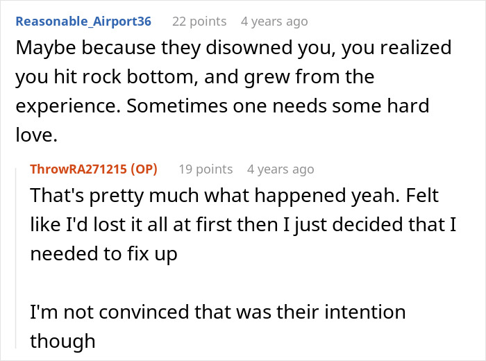 Reddit conversation about family deciding to forgive man for beating his brother five years ago and his reaction.
