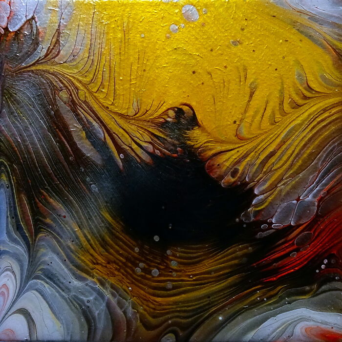 Feathery Straight Pour Acrylic Painting Experiment (Part 2)