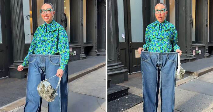 “She’s Thinking Out Of The Box”: Influencer’s New Cubic Jeans Ignite Debate Across Social Media