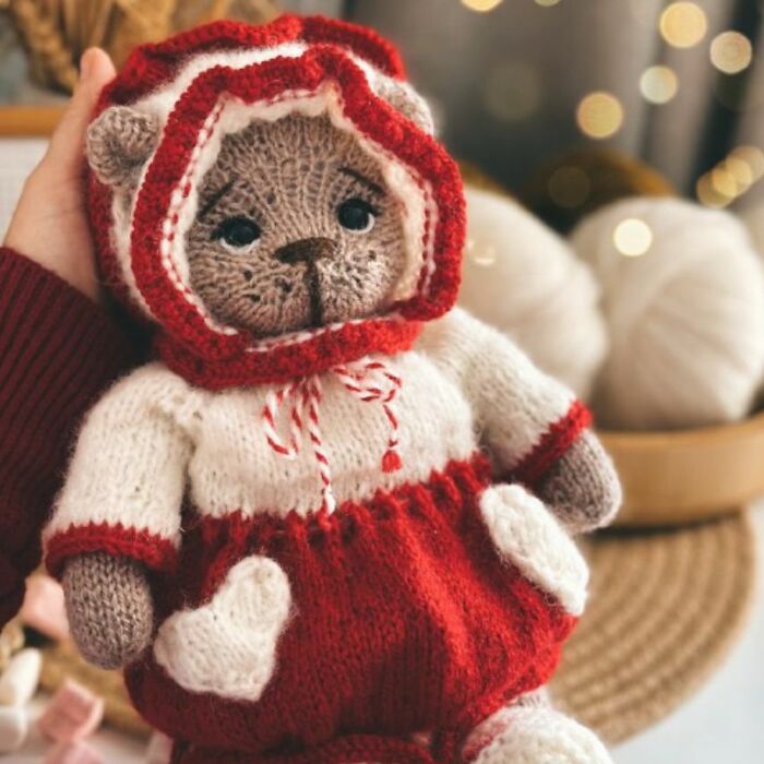 I Created A Knitting Pattern For Teddy Bear Clothes (5 Pics)