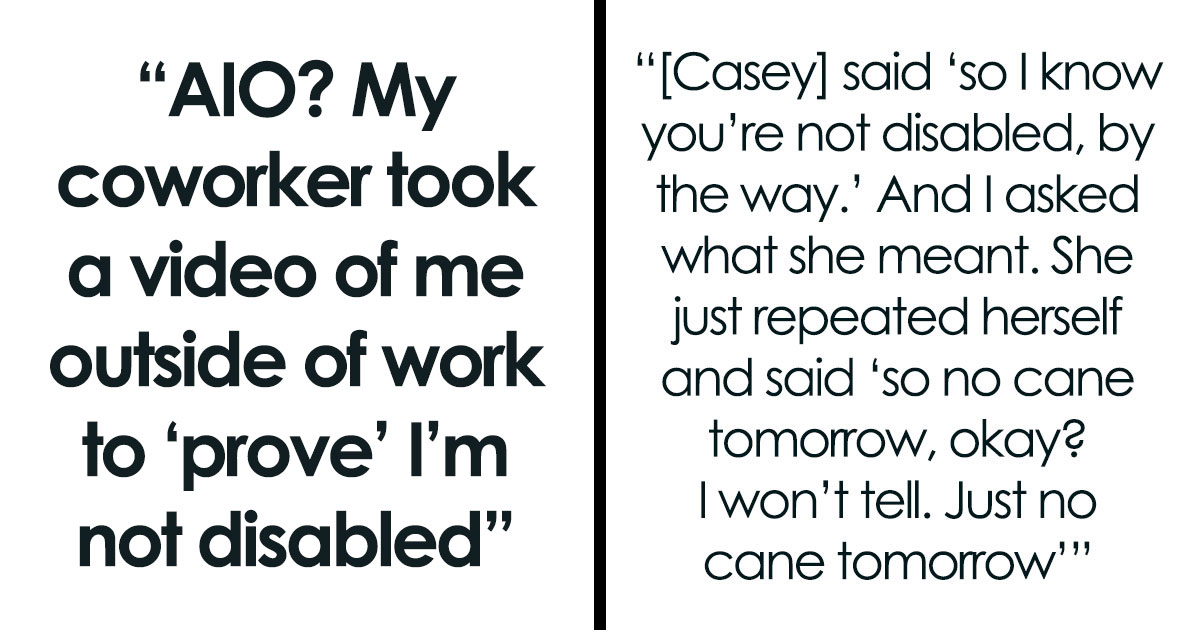 “Might Need Police Involvement”: Woman Films Coworker Outside Of Work To Prove She’s Not Disabled