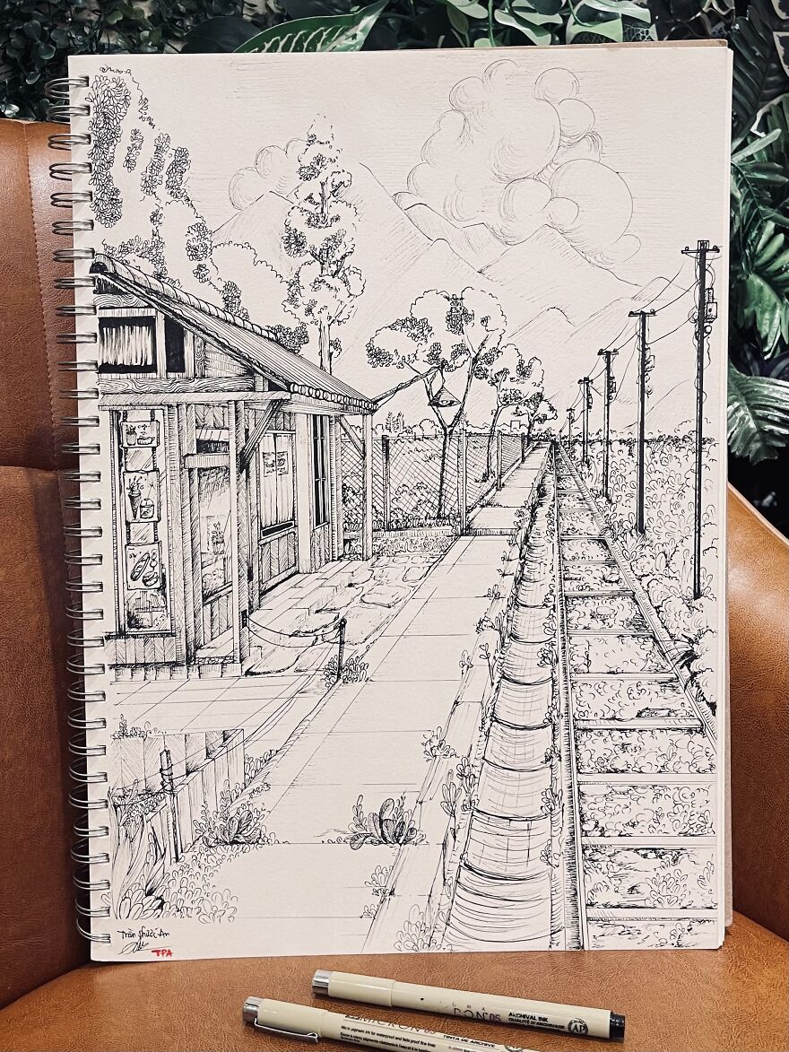 9 Gel Pen Drawings That I Practiced During My Lunch Break.