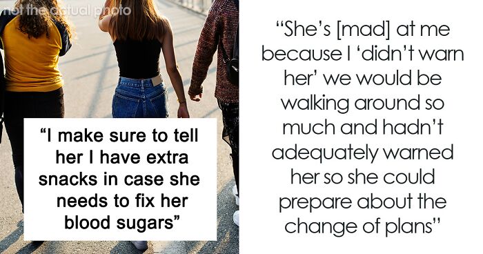 Woman Gets Silent Treatment From Diabetic Friend After A Trip That Involved A Lot Of Walking