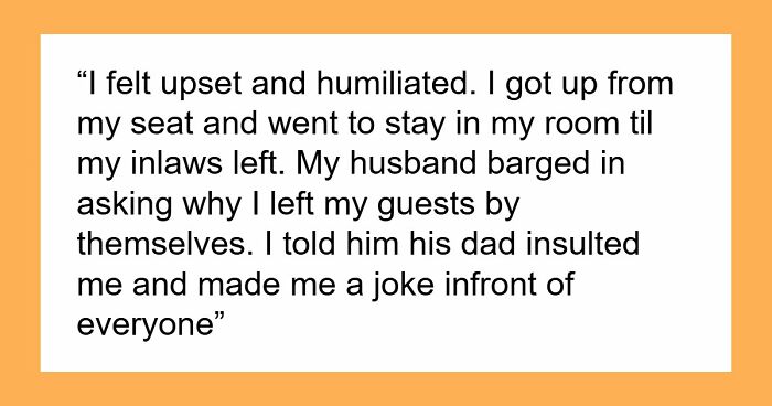 Man Calls DIL “Fat” In Front Of Everyone, She’s Aghast As Hubby Laughs Along And Even Defends Daddy