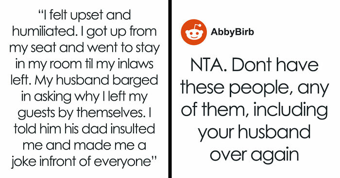 Man Calls DIL “Fat” In Front Of Everyone, She’s Aghast As Hubby Laughs Along And Even Defends Daddy