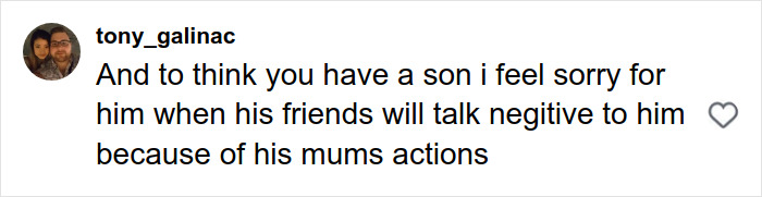 Comment expressing disappointment in a mother&rsquo;s actions, linked to Emily Ratajkowski accused of disrespecting the hijab.