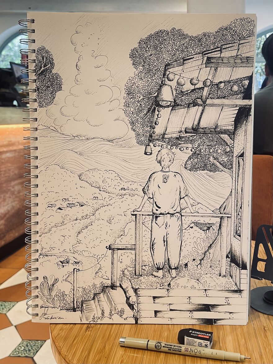 9 Gel Pen Drawings That I Practiced During My Lunch Break.