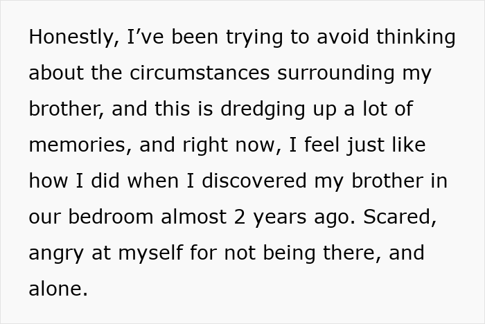 Alt text: Text about grief and memories related to personal loss, highlighting the emotional impact behind not liking superhero stuff.