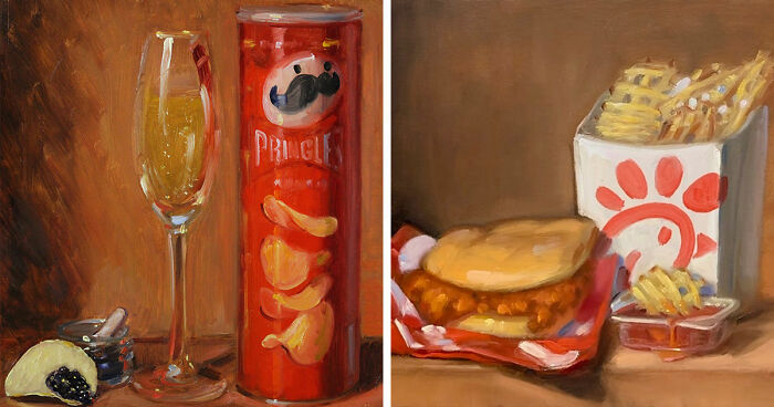 45 Classical Still Lifes With A Modern Twist Featuring Burgers and Fries (New Pics)