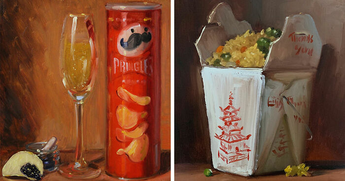 45 Classical Still Lifes With A Modern Twist Featuring Burgers and Fries (New Pics)