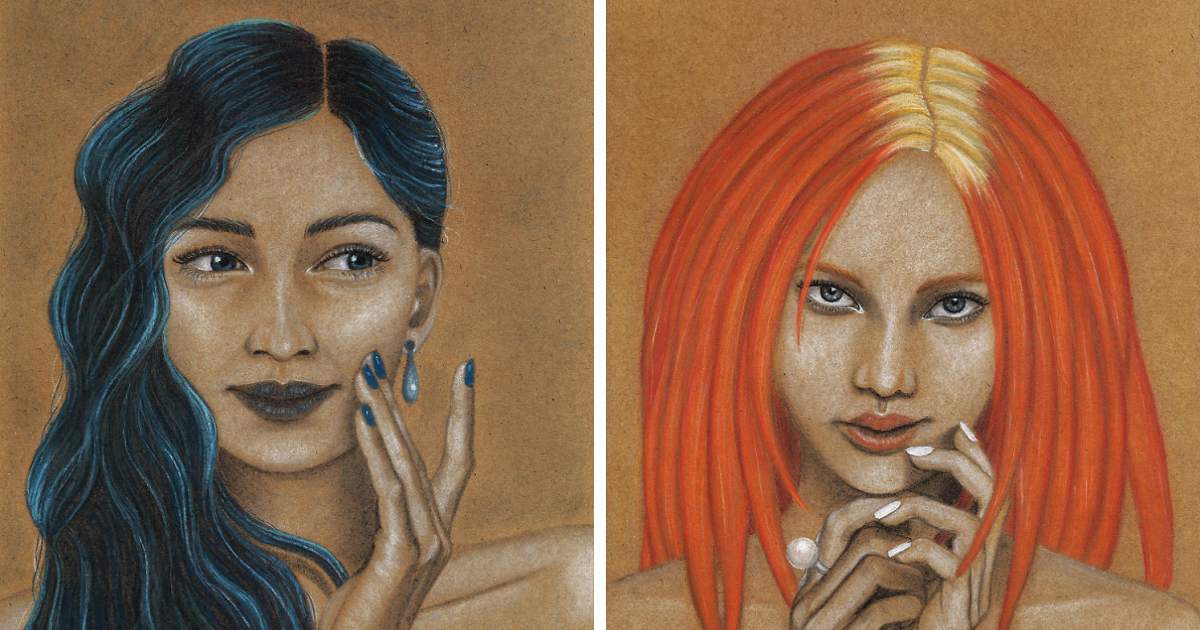 I Drew These 6 Portraits As An Homage To The Girl With A Pearl Earring