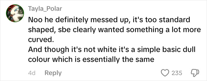 User social media comment discussing a fiancé’s mug gift sparking a huge relationship debate online. User social media comment discussing a fiancé’s mug gift sparking a huge relationship debate online.