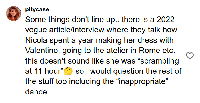 Screenshot of a social media post discussing footage of Victoria Beckham and the claim of an inappropriate dance.