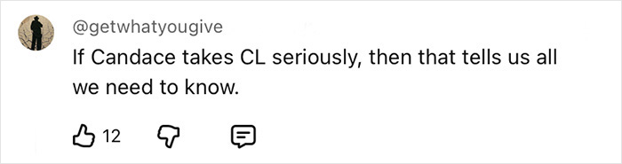 Tweet from @getwhatyougive discussing Candace and CL, with 12 likes, related to evidence on Kurt Cobain&rsquo;s passing not being self-inflicted.