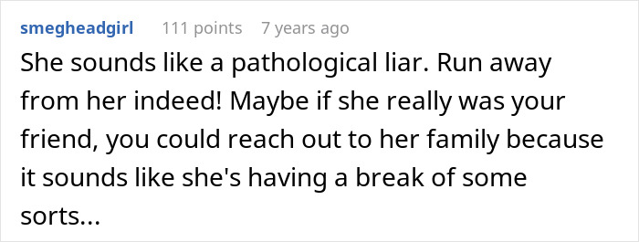 Screenshot of an online comment discussing a woman fabricating evidence of cheating and the resulting failed plan.