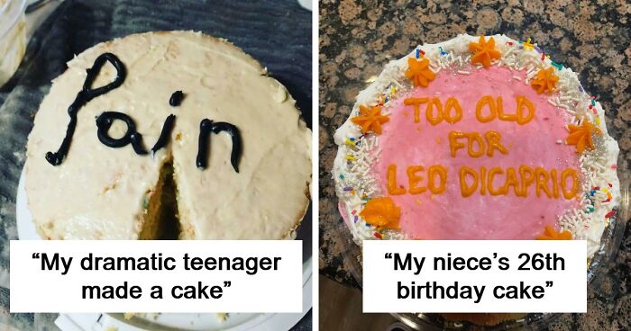 “Too Old For Leo DiCaprio”: 49 Funny Photos Of Cakes That Reflect Honest Emotions