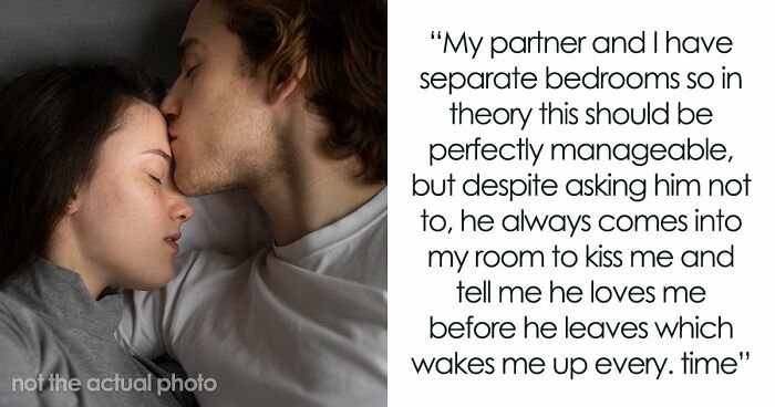 Woman Wonders Why Love Feels Like A Punishment, Annoyed As BF Keeps Waking Her Up With Sweet Kisses