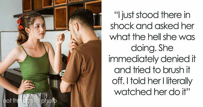 Guy Horrified After Witnessing GF Spitting In His Food, She Says Something “Compelled” Her To Do It