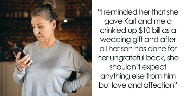 Greedy MIL Complains Son Isn’t Generous, DIL Exposes Her Hypocrisy With 10$ Wedding Gift Throwback