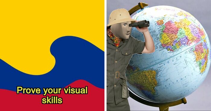 Only A Total Geography Genius Can Name All 31 Countries From These Distorted Flags