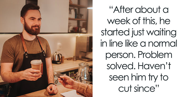 Man Thinks He’s Smarter Than Everyone Standing In Line For Coffee, Gets Beat At His Own Game