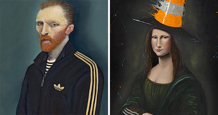 This Artist Remixes Iconic Portraits With Streetwear Style (40 Pics)