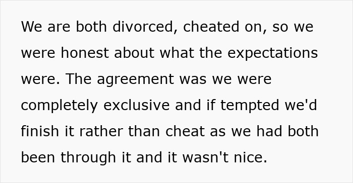 Text excerpt about a woman&rsquo;s casual boyfriend with a piece on the side leading to walking out on a situationship.