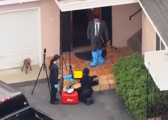 Forensic investigators at a home linked to a teacher&rsquo;s life ending after husband uncovers affair in diary discovery.