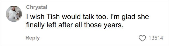 Comment by Chrystal expressing support related to Firerose&rsquo;s disturbing accusations against Billy Ray Cyrus.