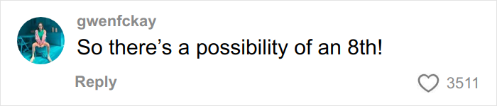 Social media comment expressing surprise about a woman who shares why she has 7 parents, sparking online bafflement.