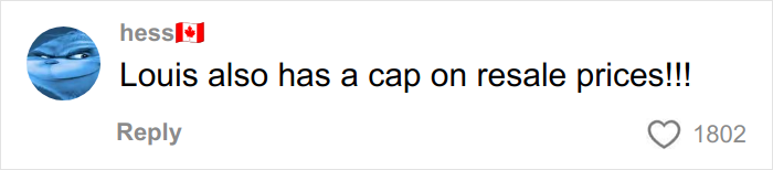 Screenshot of a social media comment discussing resale price caps related to Harry Styles new tour tickets.