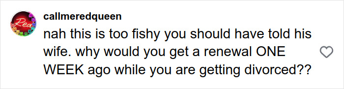 Screenshot of a social media comment discussing suspicion and drama after matching with the perfect guy on Hinge.