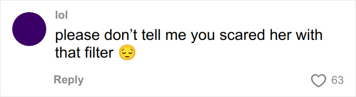 Comment on social media post expressing concern about scaring Dua Lipa with a filter used by a South African fan.