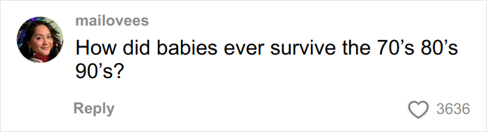 Comment on social media about babies surviving past decades, related to woman&rsquo;s gentle reminder for grandma not to kiss baby.