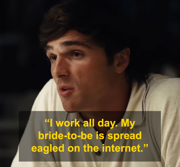 A man speaks about the challenges faced by Sydney Sweeney playing an adult star in a dramatic scene. A man speaks about the challenges faced by Sydney Sweeney playing an adult star in a dramatic scene.