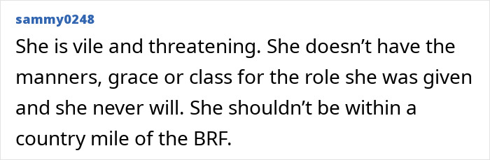 User comment criticizing Meghan Markle&rsquo;s behavior amid critics celebrating Kate Middleton&rsquo;s 44th birthday viral compilation.